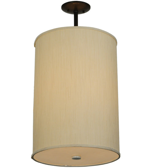 14.5"W Cilindro Mystic Beige Textrene Pendant