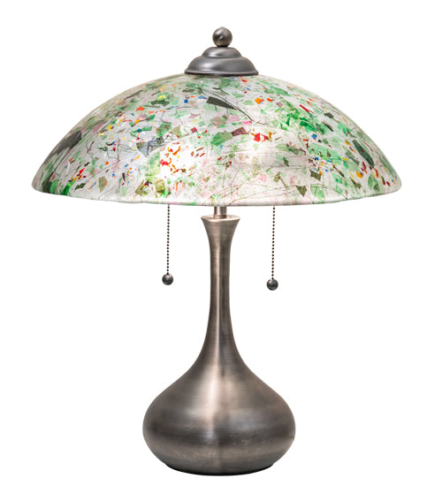 21"H Metro Fusion Confetti Glass Table Lamp