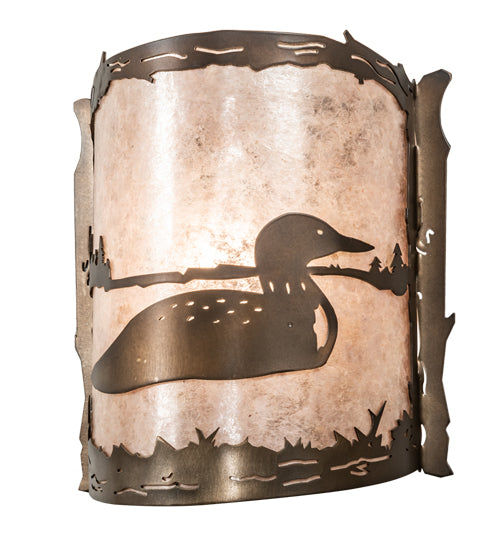 10" Wide Loon Wall Sconce