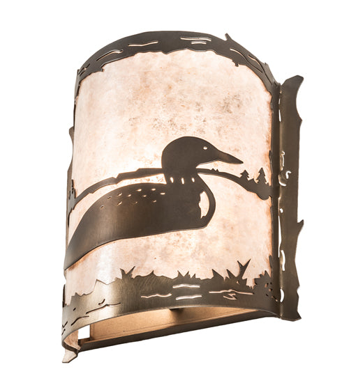 10" Wide Loon Wall Sconce