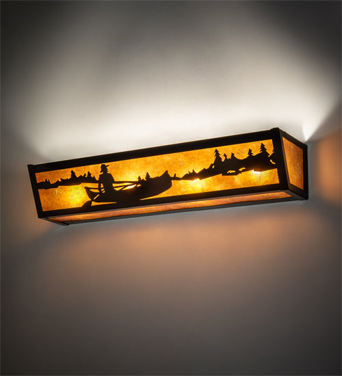 24" Wide Canoe At Lake Vanity Light