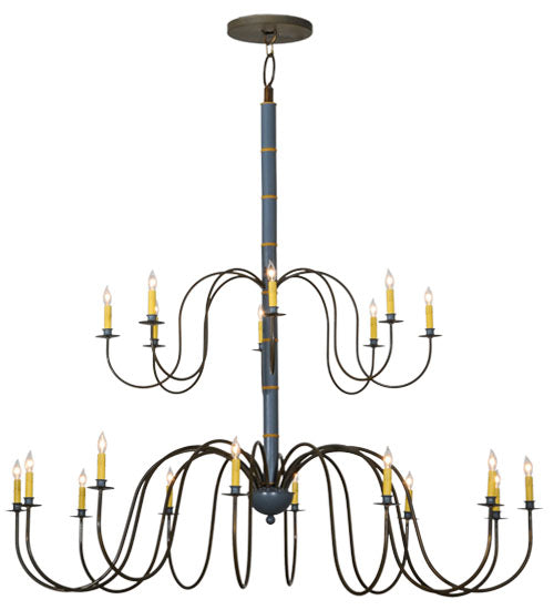 68"W Marseille 20 Lt Two Tier Chandelier