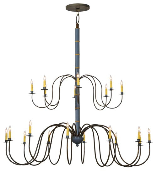 68"W Marseille 20 Lt Two Tier Chandelier