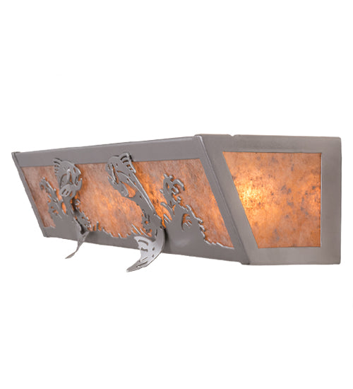 24" Wide Leaping Trout Vanity Light