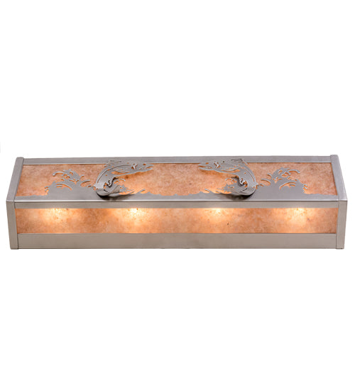 24" Wide Leaping Trout Vanity Light