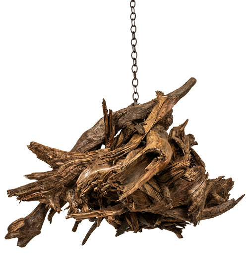 38" Wide Driftwood LED Pendant