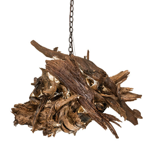 38" Wide Driftwood LED Pendant