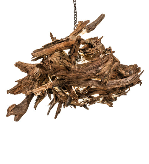 38" Wide Driftwood LED Pendant