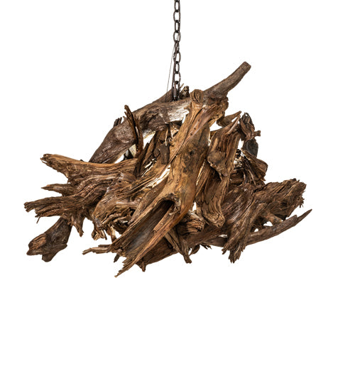 38" Wide Driftwood LED Pendant