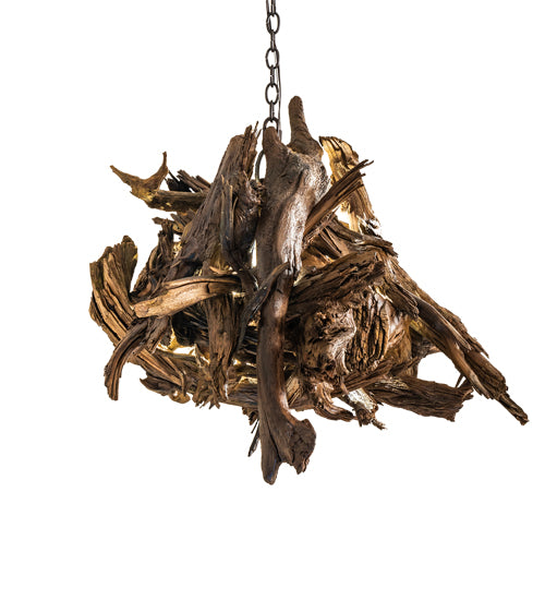 38" Wide Driftwood LED Pendant