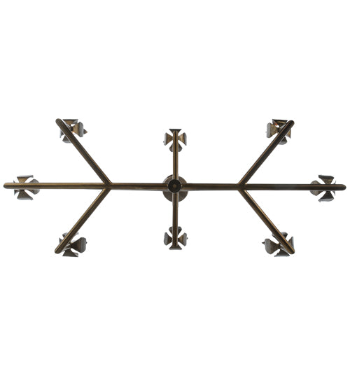 55" Long Tulip 8 Light Oblong Chandelier