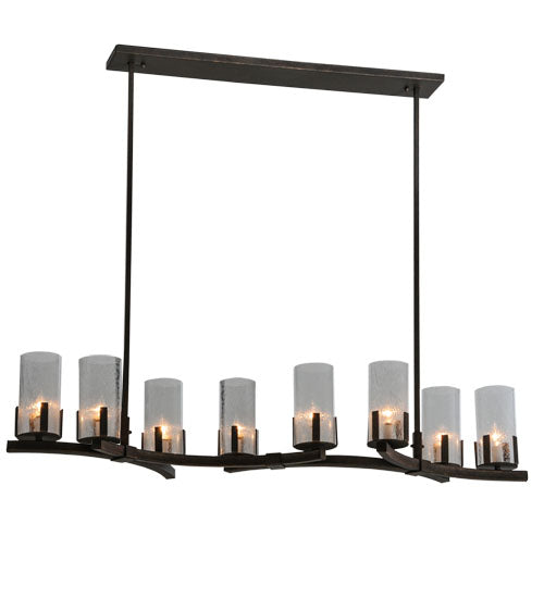 53" Long Cero 8 Light Oblong Chandelier