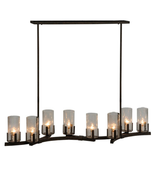 53" Long Cero 8 Light Oblong Chandelier