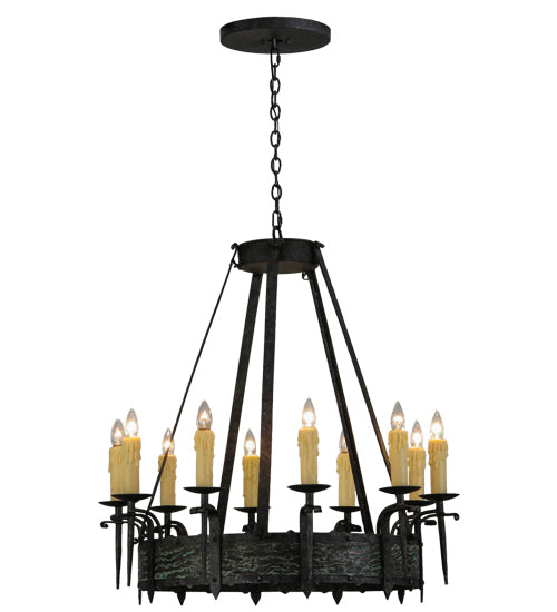 36"W Costello 10 Lt Chandelier