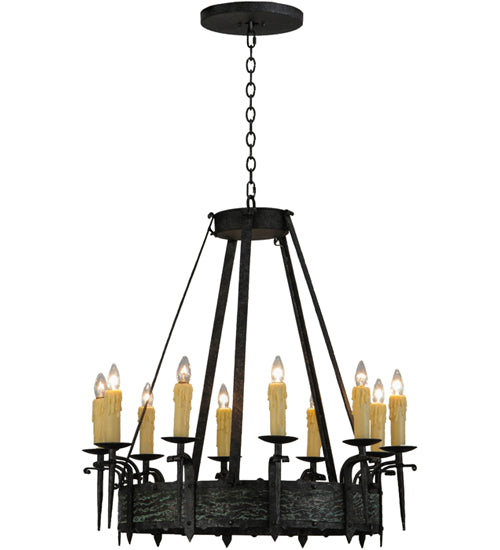 36"W Costello 10 Lt Chandelier