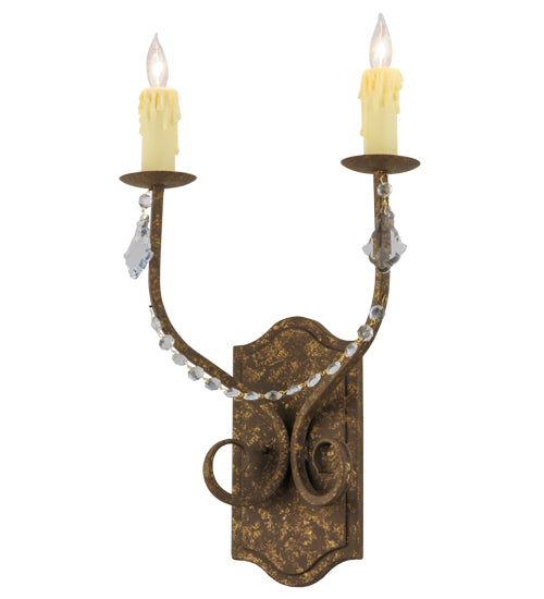 14" Wide Samuel 2 Light Wall Sconce