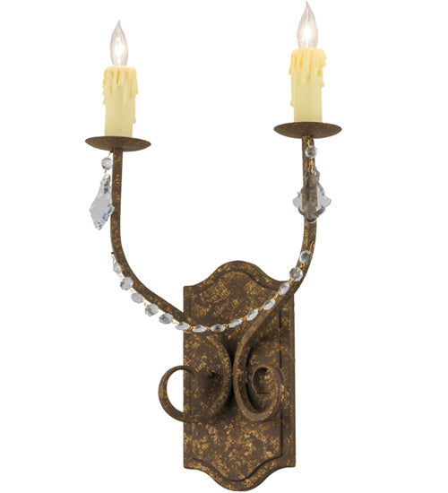 14" Wide Samuel 2 Light Wall Sconce