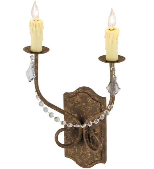 14" Wide Samuel 2 Light Wall Sconce