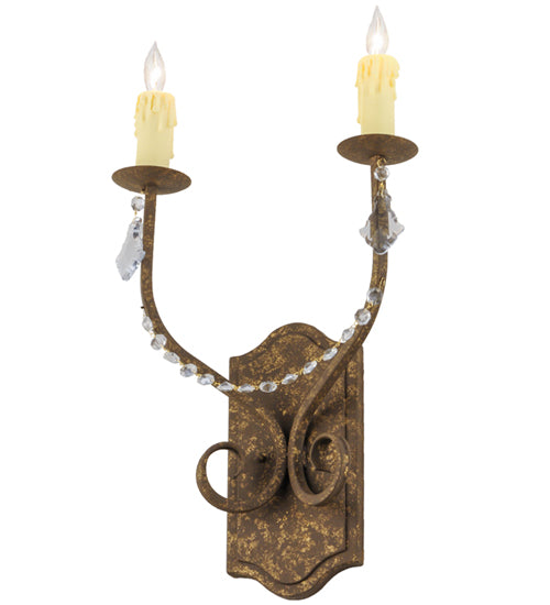 14" Wide Samuel 2 Light Wall Sconce