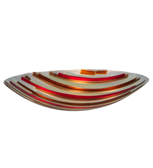 30"W Metro Fusion Marina Glass Bowl Shade