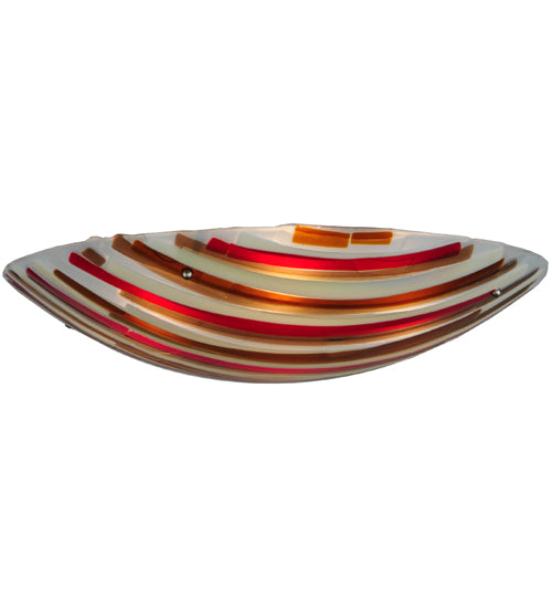 30"W Metro Fusion Marina Glass Bowl Shade