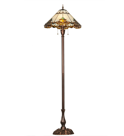 63"H Shell With Jewels Floor Lamp