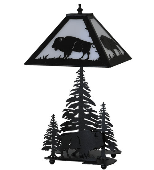 21"H Buffalo W/Lighted Base Table Lamp