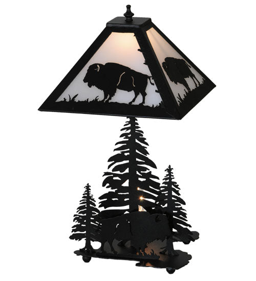 21"H Buffalo W/Lighted Base Table Lamp