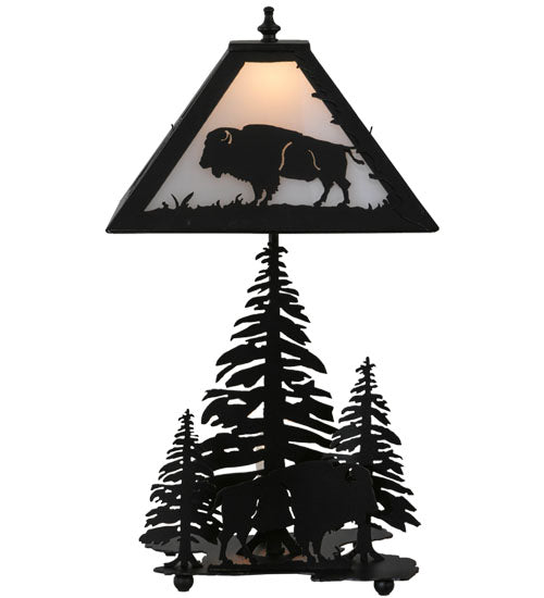 21"H Buffalo W/Lighted Base Table Lamp