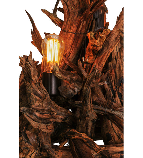 30" Wide Driftwood 5 Light Chandelier