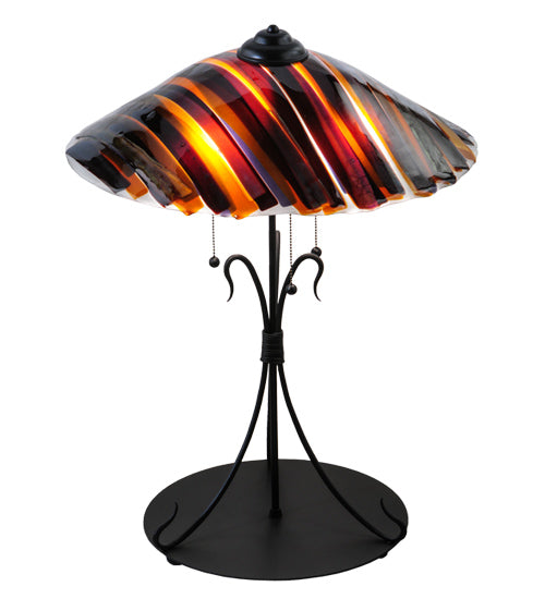 28" High Metro Fusion Marina Glass Table Lamp