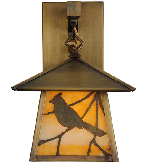 8"W Stillwater Song Bird Hanging Wall Sconce