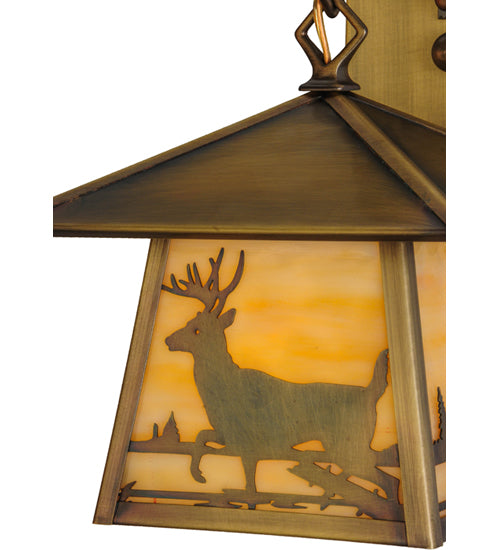 8"W Stillwater Deer Creek Hanging Wall Sconce