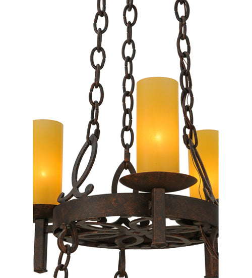 33" Wide Newcastle 9 Light Two Tier Chandelier