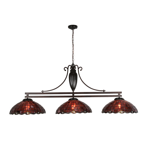 70" Long Elan 3 Light Custom Island Pendant