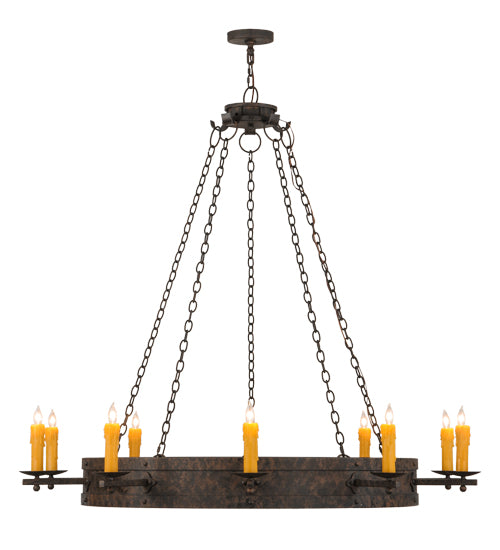 60"W Parnella 10 Lt Chandelier