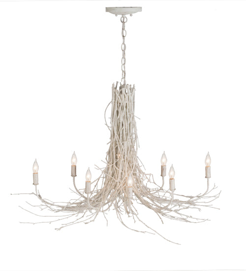 40"L Twigs 8 Lt Chandelier