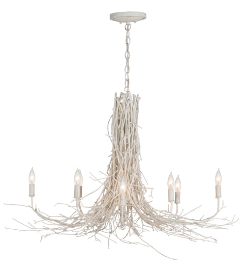 40"L Twigs 8 Lt Chandelier