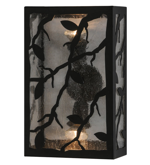 10"W Branches With Leaves Wall Sconce