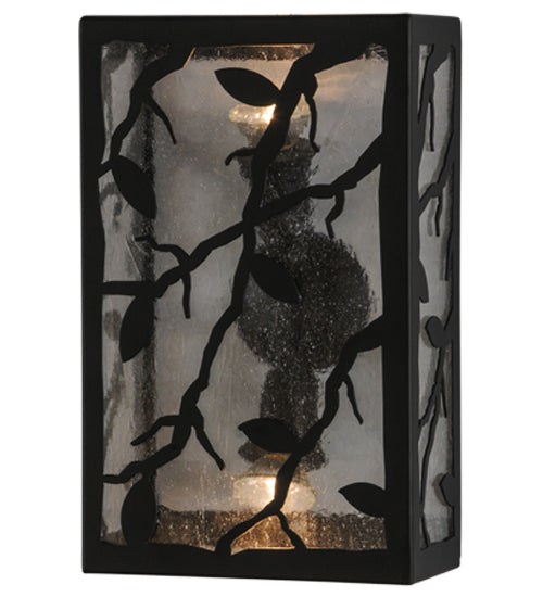 10"W Branches With Leaves Wall Sconce