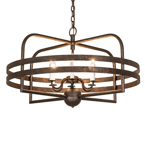 32" Wide Aldari 6 Lt Chandelier