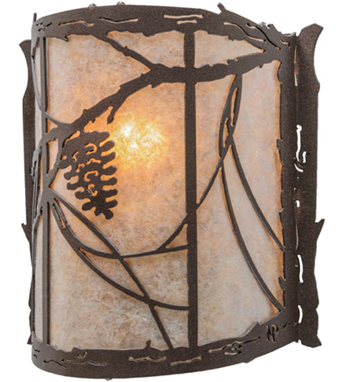 9"W Whispering Pines Wall Sconce