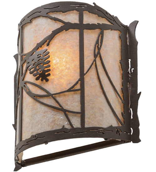 9"W Whispering Pines Wall Sconce