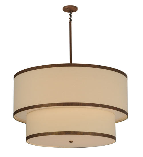 36"W Cilindro 2 Tier Textrene Pendant