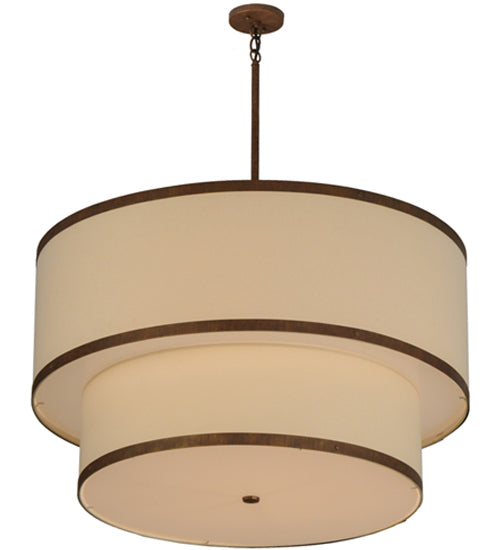 36"W Cilindro 2 Tier Textrene Pendant