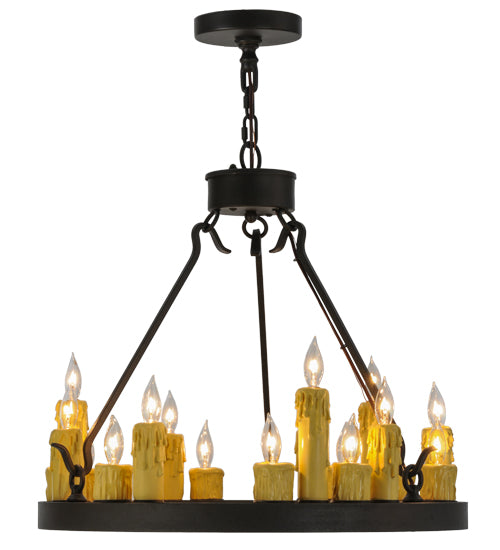 24"W Deina 18 Lt Chandelier