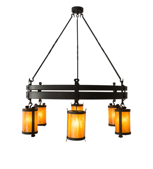 54" Wide Beartooth 6 Light Chandelier