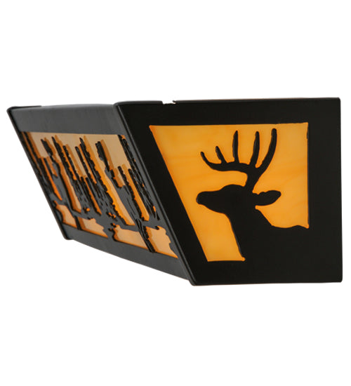 24" Wide Deer At Lake Vanity Light