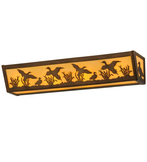 24"W Ducks In Flight Vanity Light