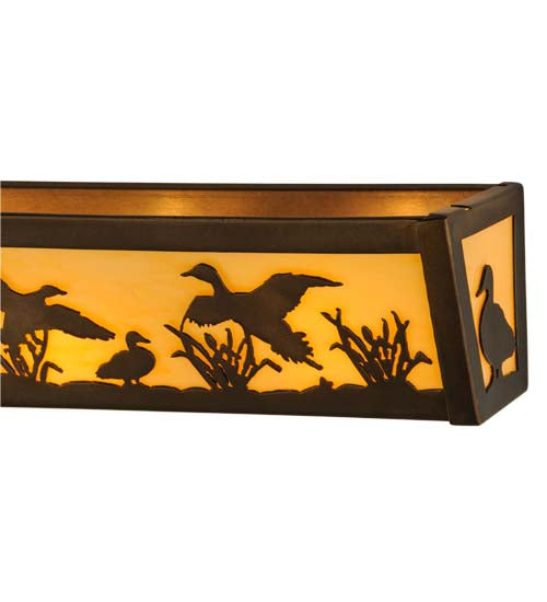 24"W Ducks In Flight Vanity Light